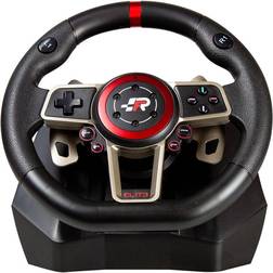 Blade FR-TEC Suzuka Elite Next Racing Steering Wheel with Gear Shifter and 3 Pedal Set, Rotation 900º 270º, Vibration Feedback, Paddle Shifters For PC, PS3, PS4, Xbox One, Xbox Series X/S & Switch
