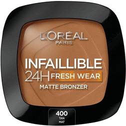 L'Oréal Paris "Brunt kompaktpulver Make Up Infaillible 400-tan doré 24 timmar (9 g)