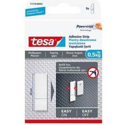 TESA Powerstrips påfyllnadsremsor för känsliga ytor 0,5kg (9st) Tavelkrok