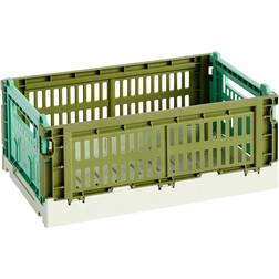 Hay Colour Crate Mix Olive Dark Mint Förvaringslåda