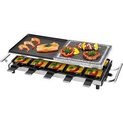 Profi Cook Raclette/grill/griddle/hot stone Rustfrit