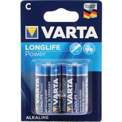 Varta Batterier C (LR14) Alkaliskt Longlife Power