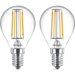 Philips 8.2cm LED Lamps 4.3W E14 2-pack