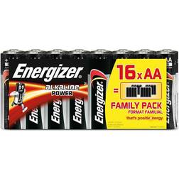 Energizer Battery AA/LR6 Alkaline Power 16-pack