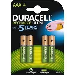 Duracell Laddningsbara 850mAh AAA-Batterier 4-pack