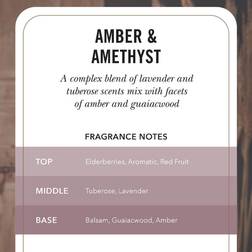 Woodwick Amethyst & Amber Mini Doftljus
