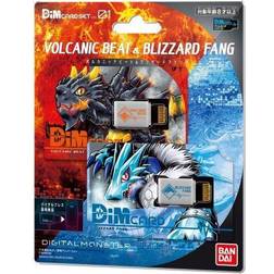 Bandai Digimon Volcanic Beat & Blizzard Fang DiM-kort Utvidgning för Digimon Vital Armband Fitness Tracker Watch Träna din Digimon och slåss med dina vänner, flerfärgad, (NT58680)