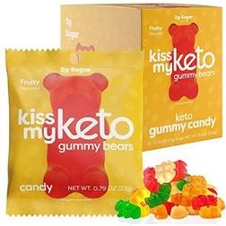 Kiss Keto Gummy Bears Fruity 23g 12 st