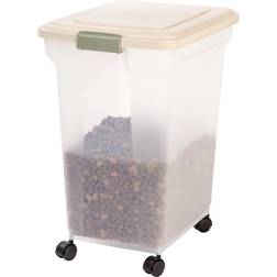 Iris Premium Airtight Pet Food Storage Container, 55-Pounds, Almond