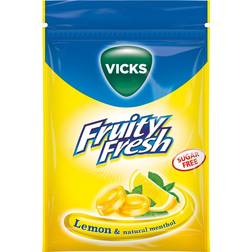 Vicks Fruity Fresh Lemon Menthol Sugar Free 72g
