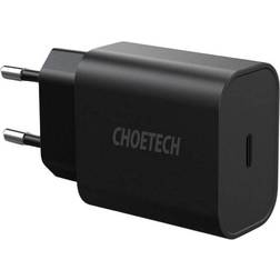Choetech 25W USB-C PD Vægoplader, Sort