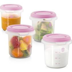 Miniland Baby Hermetic pink food container 4x250ml