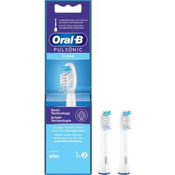 Braun Pulsonic Clean toppborstar sonisk tandborstar, tandborstfäste Oral-B sonisk tandborste, 2 stycken 1-pack