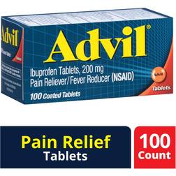 Advil Coated Pain Reliever Fever Reducer, Ibuprofen 200mg Tablett