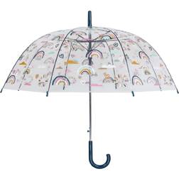 Susino Womens/Ladies Rainbow & Hearts Dome Umbrella