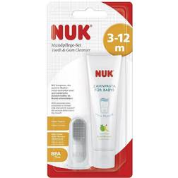 Nuk Toothpaste and thimble for babies months.