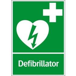 Skylt Defibrillator 30-3514 210x297mm