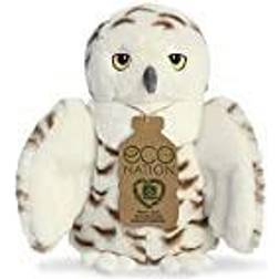 Aurora Eco Nation Plush Snowy Owl, 20 cm