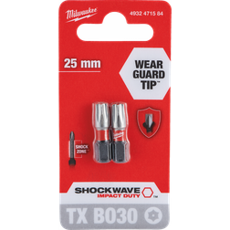 Milwaukee Shockwave Skruvbits 2-pack TX BO30X25 mm
