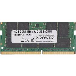 2-Power MEM5604A RAM-modul 16 GB DDR4 2666 MHz Minnesmodul (16 GB, 1 x 16 GB, DDR4, 2666 MHz)