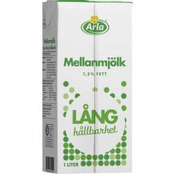 Arla Mjölk mellan lång hållbarhet 1,5% 10/KRT