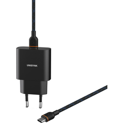 Unisynk USB-C Slim väggladdningskit (svart)