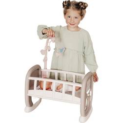 Smoby Baby Nurse dockvagga med sängmobil passar dockor upp till 42 cm