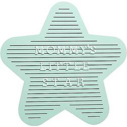 Pearhead Wooden Star Letterboard Set In Mint Green Mint Of