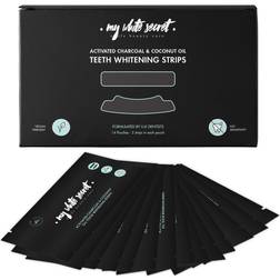 My White Secret Whitening Strips Bleaching/Teeth Whitening Strips With Activated Charcoal
