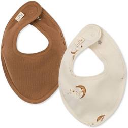 Konges Sløjd Classic Bib 2-pack Moon/Tobacco