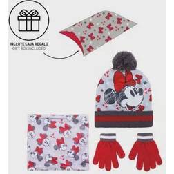 "Hat, Gloves and Neck Warmer Minnie Mouse (One size)