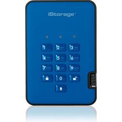iStorage Is-da2-256-ssd-256-be Diskashur2 256-bit 256gb Usb 3.1 Secure Encrypted Solid-state Drive Blue