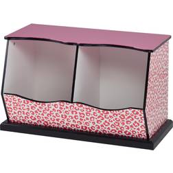 Teamson Children Pink Wooden Storage Drawers Toy Box Storage TD-12473P