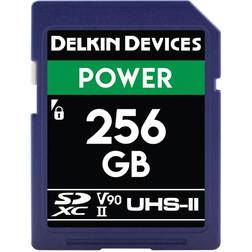 Delkin Power SDXC Class 10 UHS-II U3 V90 300/250Mb/s 256GB