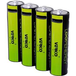 Verico LoopEnergy USB-C Laddbart batteri AA (R6) Li-Ion 1700 mAh 1.5 V 4 st