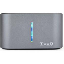 Tooq Dual Dockstation TQDS-805G 2.5"-3.5" HDD/SSD SATA USB 3.0 Grå