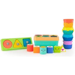 Sassy Set of STEM Toys Sort stack match, 12 pcs