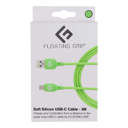 Floating Grip 3M Silicone USB-C Cable Green