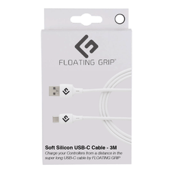 Floating Grip 3M USB-C Silicone Cable - White