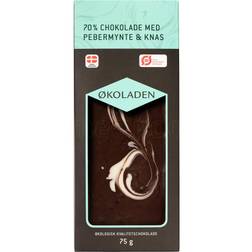 Økoladen Choklad mint/crunch eko 70%