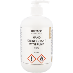 Deltaco Office Handdesinfektionsmedel med Pump, Aloe Vera - 500ml 12-pack