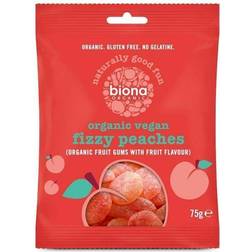 Biona Organic Vegan Fizzy Peaches 75g