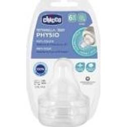 Chicco Physio Silicone Teat Flow Pap 6m 2U