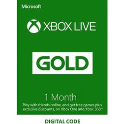 Microsoft Xbox Live Gold Membership Card 1 Month