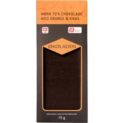 Økoladen Choklad mörk apelsin/krisp eko