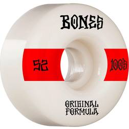 Bones 100's #14 V4 Wide Skateboard Wheels White 52mm