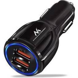 Maclean charger MCE478 B QC 3.0 car charger 2xUSB black
