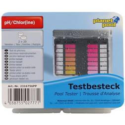 Planet Pool Testutrustning pH/klor inkl. tabletter 20st