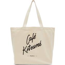 Maison Kitsuné Café Tote Bag Latte (One size)