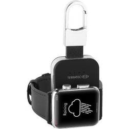 Terratec 324188 ChargeAIR Key Apple Watch powerbank laddningsstation. Kompatibel med Apple Watch Series 6, SE -2020 Series 5 Serie 4 Serie 3 Serie 2 Serie 1/44 mm/42 mm/40 mm/38 mm